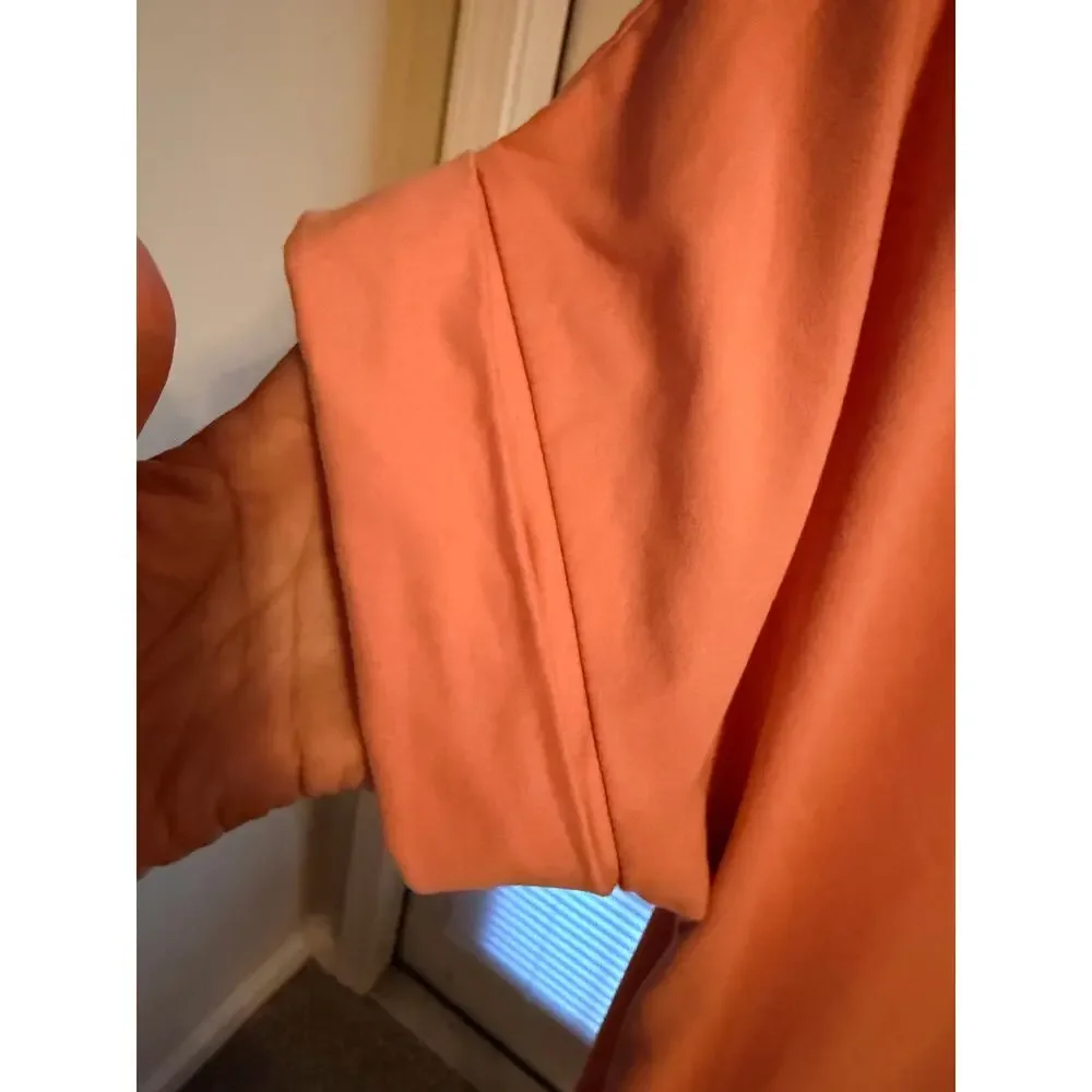 3 for $9 Zenana Peach T Shirt Dress M EUC Cuffed short sleeve - Picture 5 of 7